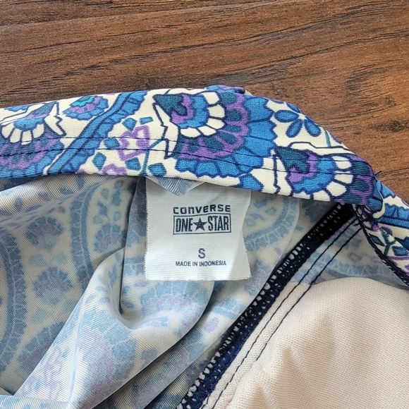 Converse Tankini Summer Swimsuit Paisley Top Blue Size Small - Picture 9 of 12